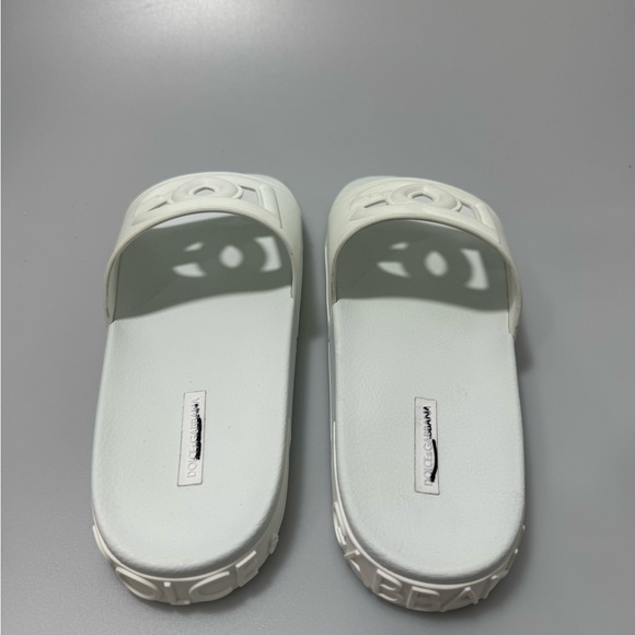 Dolce & Gabbana DG Cutout Beach Pool Slides White Men’s EU 43/US 10 - Picture 3 of 4